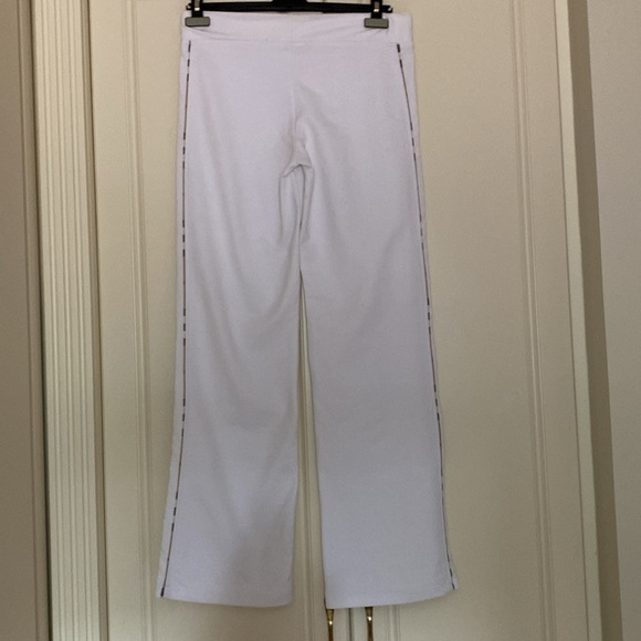 VINTAGE WOMEN’S AUTHENTIC BURBERRY WHITE TRACKSUIT PANTS SIZE L . - Picture 3 of 13